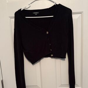 Wild Fable Black Cropped Cardigan